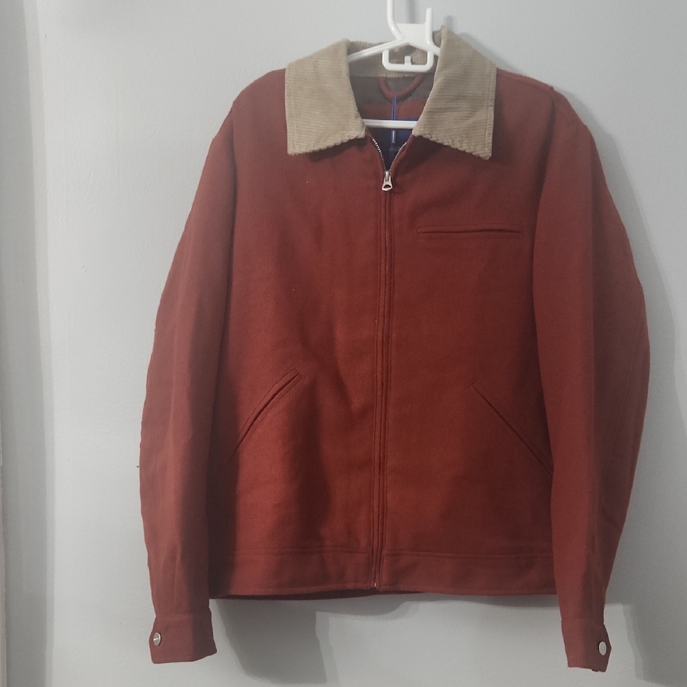 Jack & Jones Brandy Brown Jacket with Tan Collar